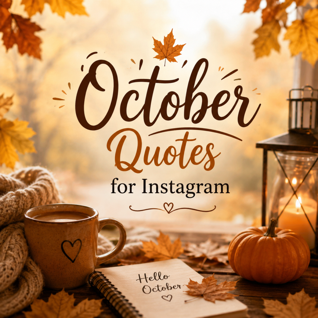 October quotes for Instagram